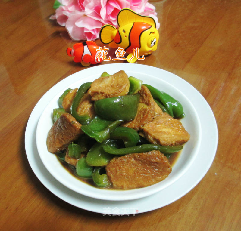 Braised Small Vegetarian Chicken with Light Pepper recipe