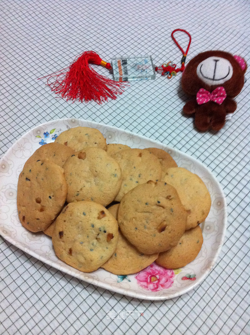 Black Sesame Peanut Cookies recipe