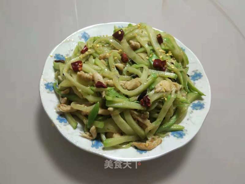 Stir-fried Shredded Pork with Chayote recipe