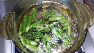 Asparagus and Shrimp Eggs recipe