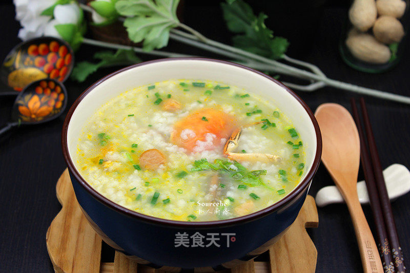 #trust之美#fresh and Sweet Crab Congee recipe