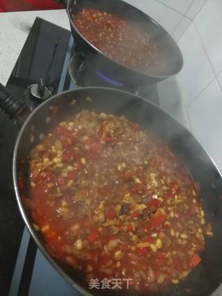 Warm Beef and Mushroom Spicy Sauce recipe
