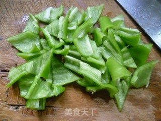 Stir-fried Foie Gras with Green Peppers recipe