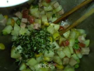 Colorful Rosemary Baked Potato Diced recipe