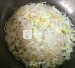 Baby Food Supplement with Cabbage Noodles recipe