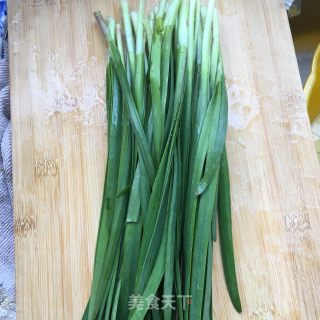 Fried Razor Clam with Leek recipe