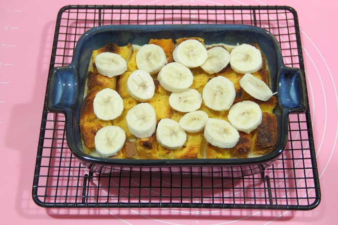 Banana Milk Toast Baked Pudding recipe