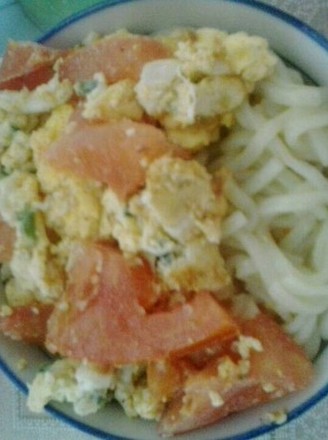 Marinated Noodles with Tomato and Egg recipe