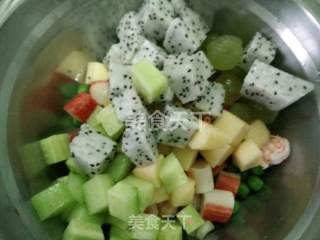 Vegetable, Fruit and Seafood Salad recipe