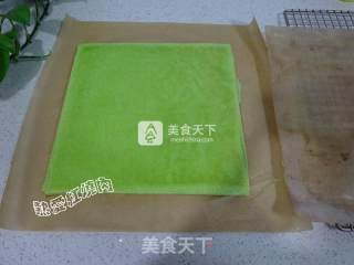 #aca Baking Star Competition# Spinach and Yam Mud Cake Roll recipe