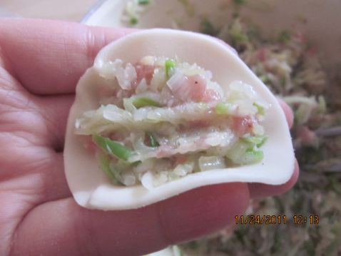 Radish Pork Dumplings recipe