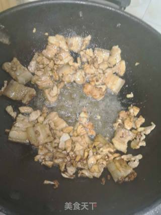 Fried Pork Belly with Yuba and Cowpea recipe