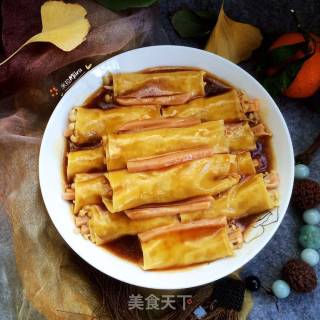 Bean Curd Rolls with Sauce recipe