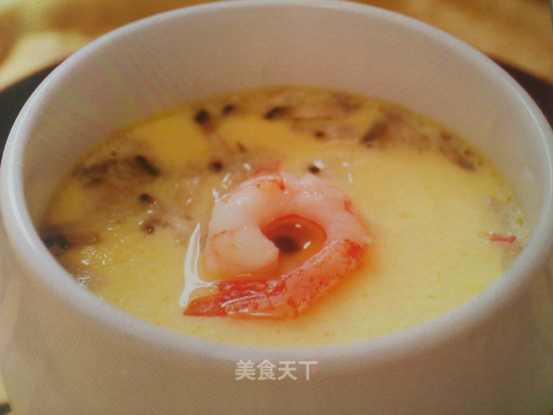 Steamed Shrimp and Crab Meat in Tea Bowl recipe