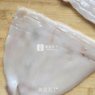 Fried Squid with Bell Pepper recipe