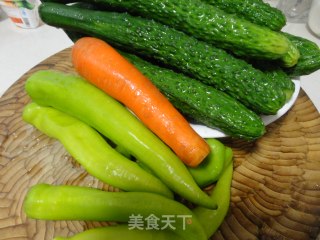 Pickled Cucumber Strips recipe