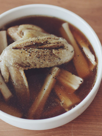 Japanese Style Lotus Root Chicken Wings Salt Noodle Soup | A Kitchen recipe