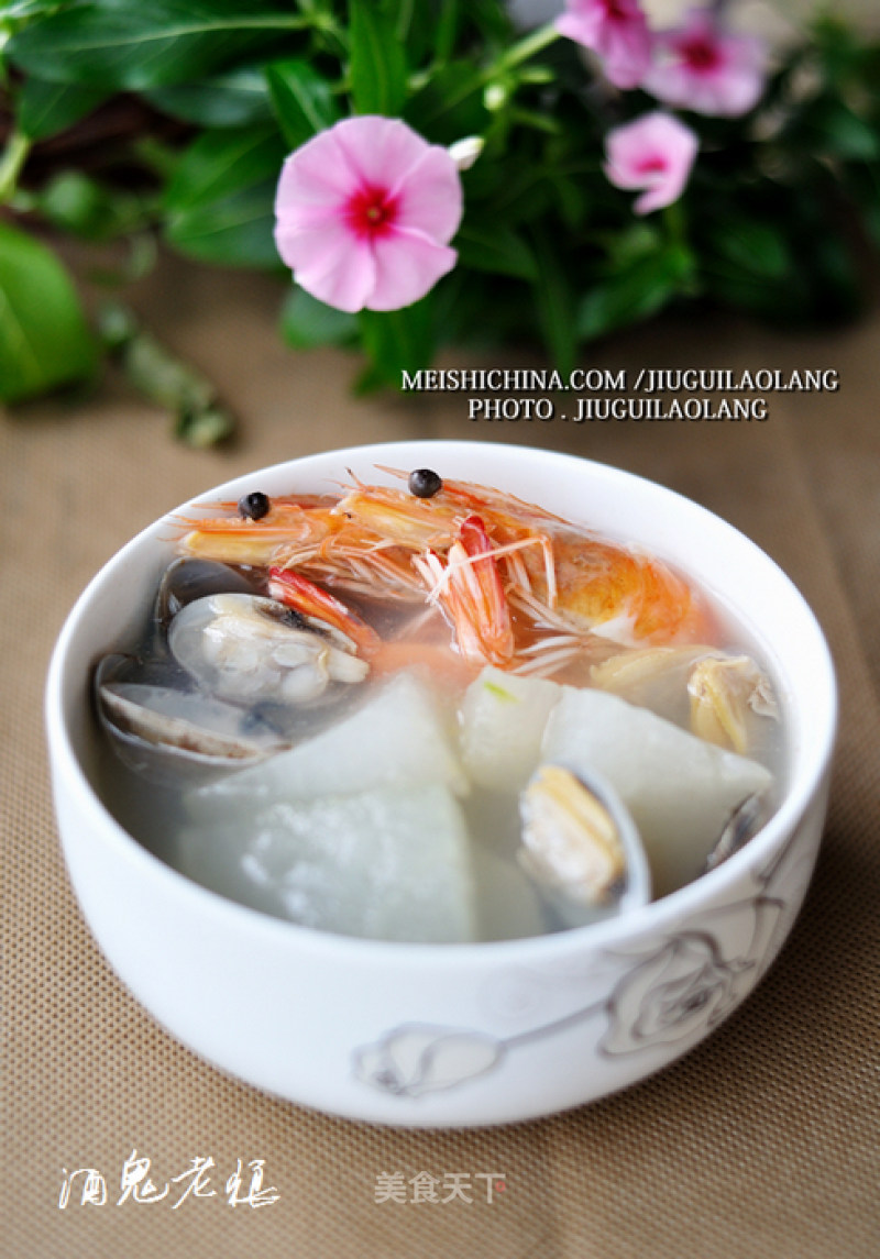 Seafood Winter Melon Soup recipe