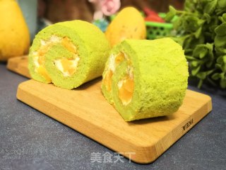 Spinach Mango Cake Roll recipe