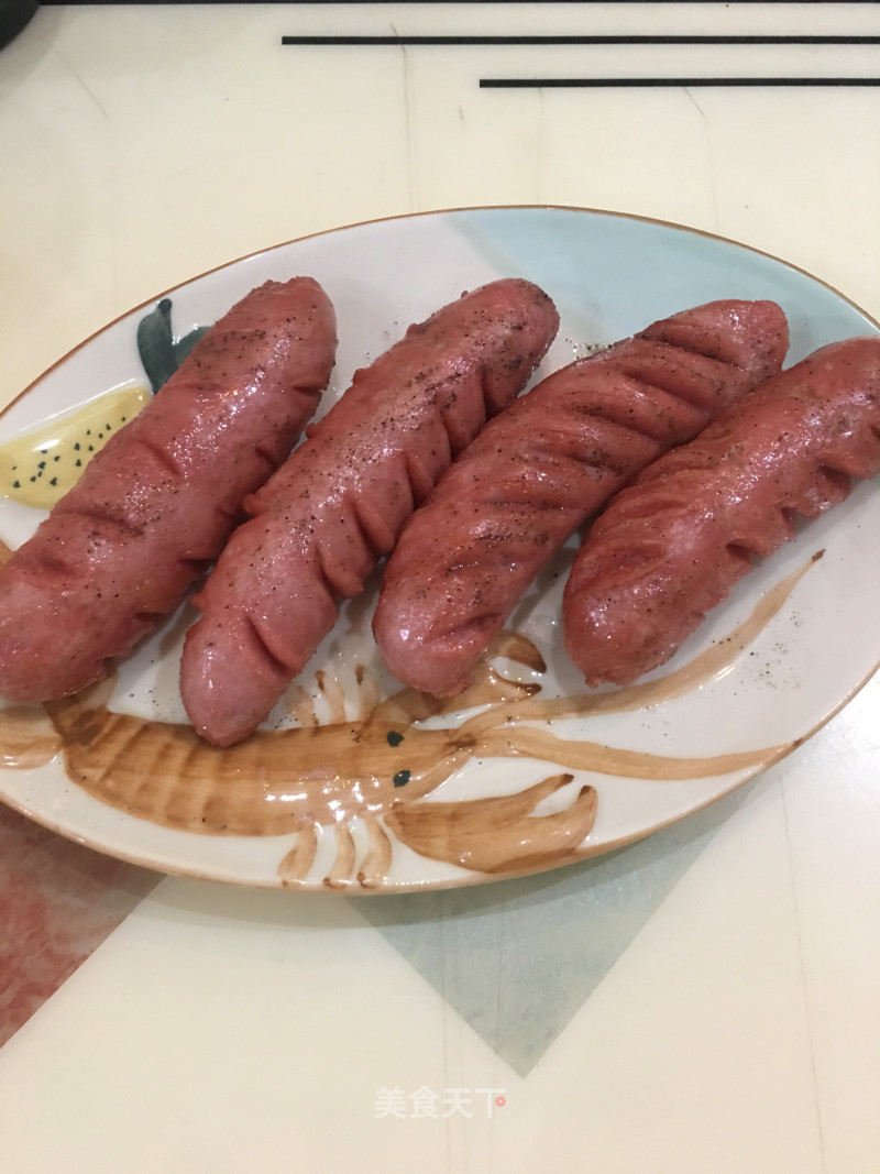 Grilled Hot Dog Intestines recipe