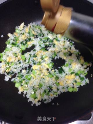Fried Rice with Choy Sum and Egg recipe