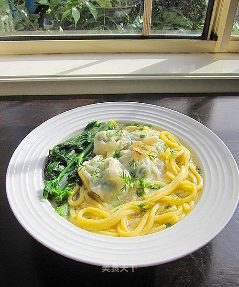 Cabbage Vegetarian Wanton Noodles recipe