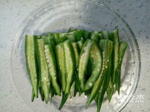 Cold Garlic Okra recipe