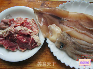 Beef Stuffed Squid recipe