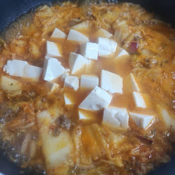 Korean Kimchi Tofu Soup recipe