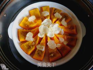 #团圆饭#pumpkin Steamed Lily recipe