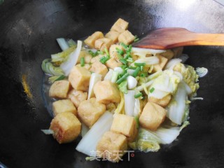 Stewed Cabbage with Tofu in Oil recipe