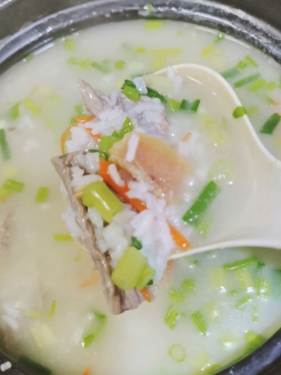 Red Fish and Lean Meat Porridge recipe