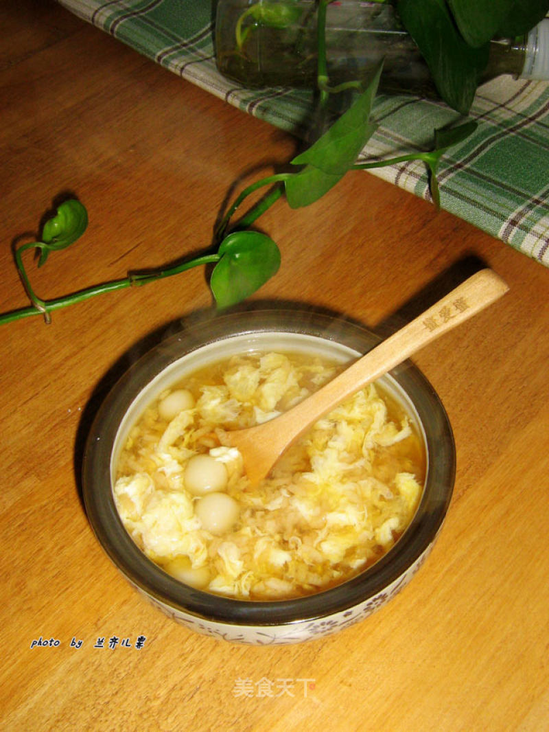 Rice Wine and Egg Flower Glutinous Rice Balls-warm Soup recipe