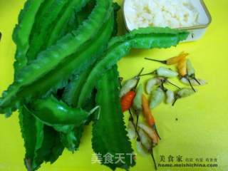 Home Cooking @@清炒四连豆 recipe