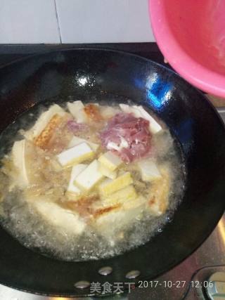 Fried Tofu and Boiling Soup recipe