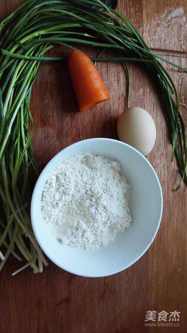 Wild Onion Carrot Egg Pancake recipe