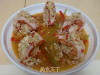 Fresh Steamed Hibiscus Shrimp recipe