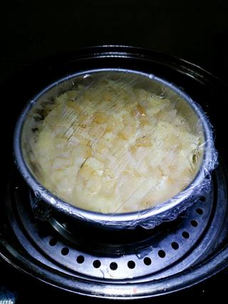 #the 4th Baking Contest and is Love to Eat Festival# Oil-free and Water-free Apple Steamed Cake recipe