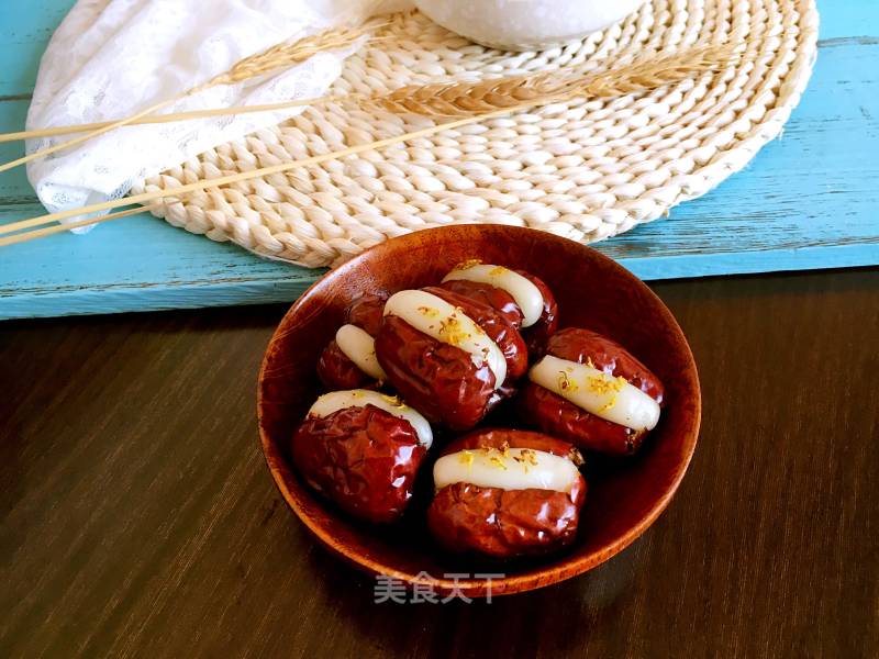 #trust之美#red Date Glutinous Rice Sandwich recipe