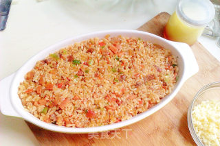 Assorted Ham Baked Rice recipe