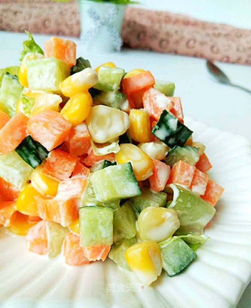 #夏懒人饭#vegetable Salad recipe