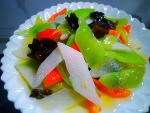Healthy Quick Hand Vegetables·fried Chinese Yam with Fungus recipe