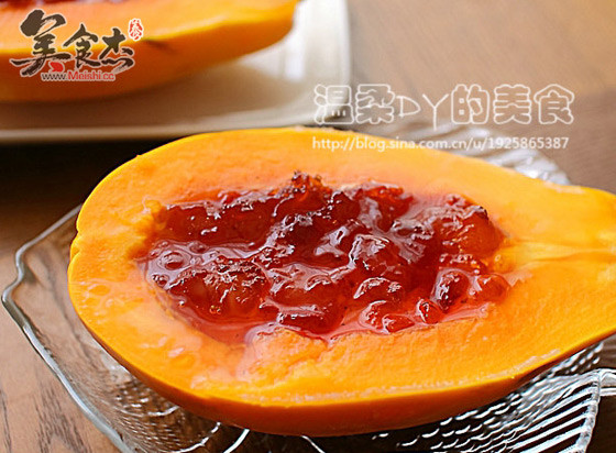 Papaya Stewed Peach Gum recipe