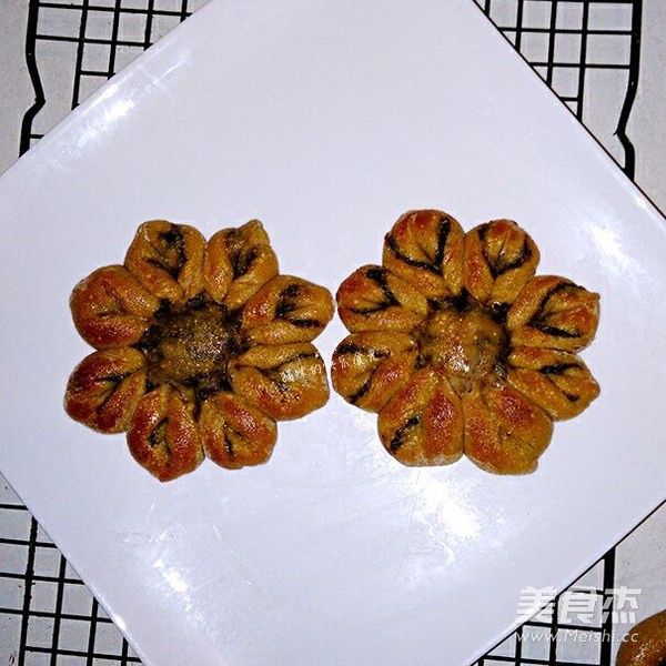 Red Bean Paste Coffee Flower Bread recipe