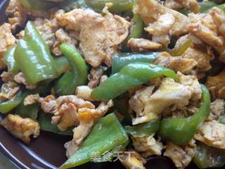 Scrambled Eggs with Green Peppers recipe