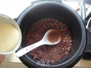 Condensed Milk, Red Bean and Barley Soup recipe