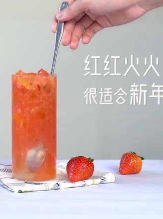 Hey Tea Same Fruit Tea | Orange Fragrant Strawberry Bobo Tea