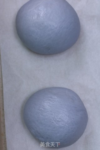 Butterfly Pea Flower Chestnut Mochi Soft Ou Bun recipe