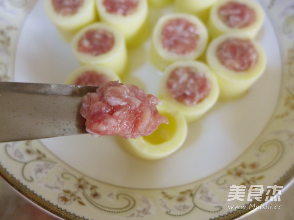 Steamed Minced Pork Stuffed with Tofu recipe