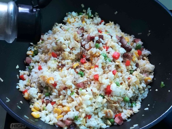 Fried Rice with Soy Sauce and Egg recipe